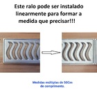 Ralo Linear 15x150cm Reforçado, Tela+ Aro Fixação(3pç 15x50)