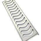 Ralo Linear 15x50cm Elite Em Alumínio Reforçado Com Aro De Fi