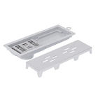 Ralo Linear 25cm PVC e ABS Cromado Novii