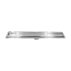 Ralo Linear 30x6 Cm Aço Inox com Saída Central Vertical