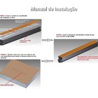 Ralo Linear 6x50cm  Invisível Sifonado Anti Insetos Com Base