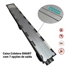 Ralo Linear 6x50cm Invisível Sifonado Anti Insetos Com Base E