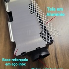 Ralo Linear 6x50cm Invisível Sifonado Anti Insetos Com Base E