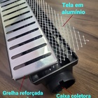 Ralo Linear 6x50cm Sifonado, Anti Insetos Com Grelha Em Aço I