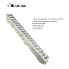 Ralo Linear 6x50cm Sifonado Anti Insetos Com Grelha Em Alumín