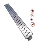 Ralo Linear 6x50cm Sifonado Anti Insetos Com Grelha Inox Poli