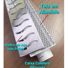 Ralo Linear 6x50cm Sifonado Anti Insetos Com Grelha Inox Poli