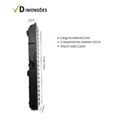 Ralo Linear 6x50cm Sifonado Continuo Anti Insetos Com Grelha