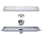 Ralo Linear Aço Inox 20cm Banheiro Lavabo Anti Odor Anti Inse