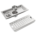 Ralo Linear Aço Inox 20cm Banheiro Lavabo Anti Odor Anti Inse