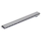 Ralo Linear de Banheiro 10x77,3cm Anti-Inseto e Anti Odor Aço Inox Cromado Retangular Novii