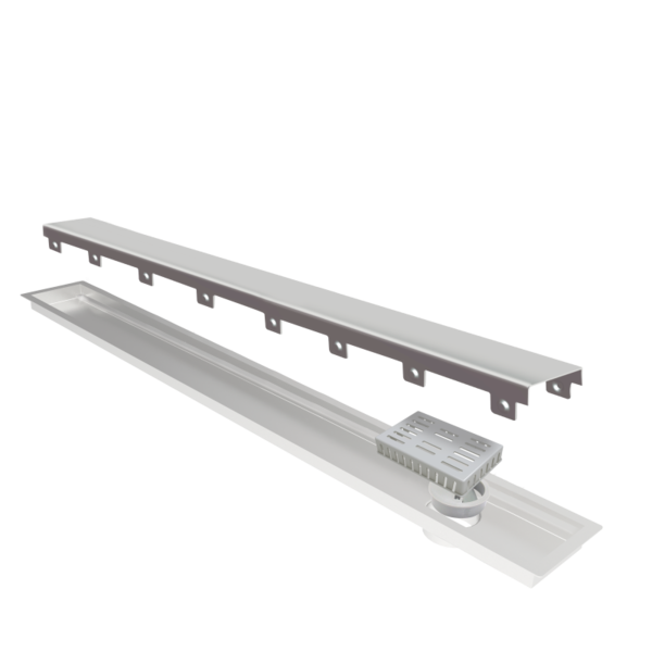 Ralo Linear Elleve Multimaster Tampa Inox 200cm Linear