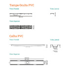 Ralo Linear Elleve Vertex  Tampa Oculta  16 X 16 X 22 Cm - Ra