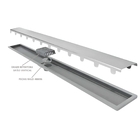 Ralo Linear Elleve Vertex  Tampa Oculta  16 X 16 X 22 Cm - Ra