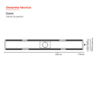 Ralo Linear Elleve Vertex  Tampa Oculta  16 X 16 X 22 Cm - Ra