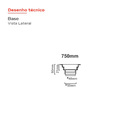 Ralo Linear Elleve Vertex  Tampa Oculta  16 X 16 X 22 Cm - Ra