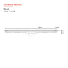 Ralo Linear Elleve Vertex  Tampa Oculta  16 X 16 X 22 Cm - Ra