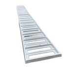 Ralo Linear Grelha Alumínio 10x100 - Branco Brilho