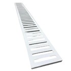 Ralo Linear Grelha Alumínio 10x100 - Branco Brilho