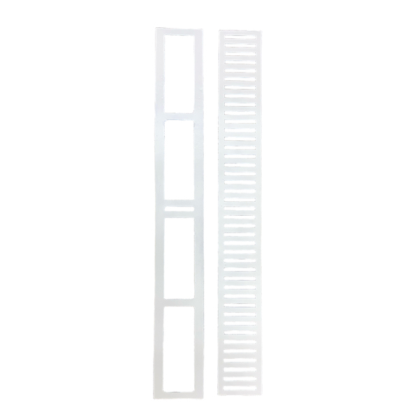 Ralo Linear Grelha Alumínio 10x100 - Branco Fosco