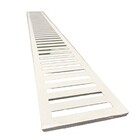 Ralo Linear Grelha Alumínio 10x100 - Branco Fosco