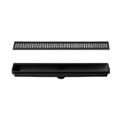 Ralo Linear Grelha Médio Plástico 7x52cm Preto Gemell