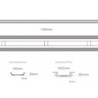 Ralo Linear Infinity Pvc Tampa Oculta 120cm