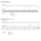 Ralo Linear Infinity Tampa Oculta 120cm  Elleve Ralo para Pis