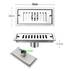 Ralo Linear Inox 60cm Banheiro Area Externa Anti Odor Anti In