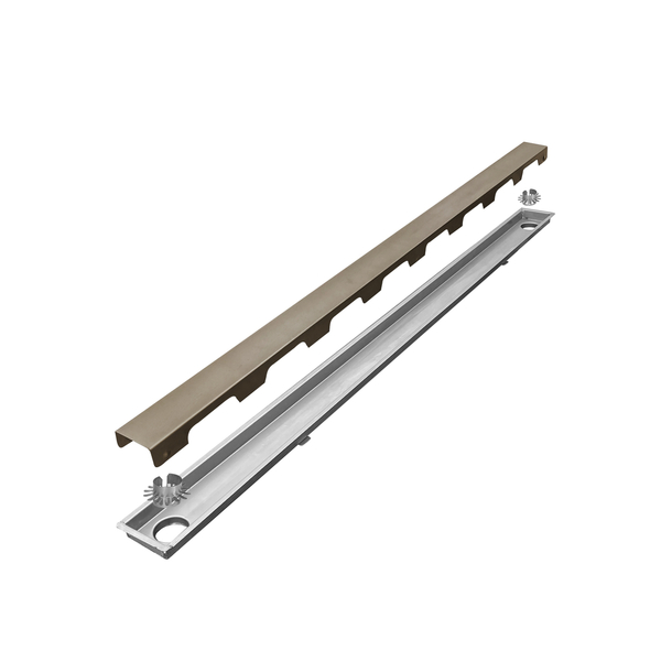 Ralo Linear Inox Bronze Brilhante 120 Cm