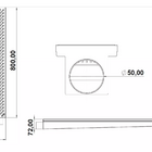 Ralo Linear Inox Com Coletor - Continuum Dimensões:800x90x60