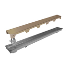 Ralo Linear Inox Ouro Fosco 80 Cm
