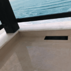 Ralo Linear Novii Pvc 25cm Acabamento Preto Vazado Linear