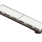 Ralo Linear Novii Pvc Seco 50cm Acabamento Branco Linear