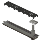 Ralo Linear Novii Pvc Seco 50cm Acabamento Preto Linear