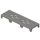 Ralo Linear Novii Pvc Sifonado 75cm Acabamento Cinza Vazado L