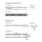 Ralo Linear Novii Sifonado 6087 75cm Saída Na Extremidade Com