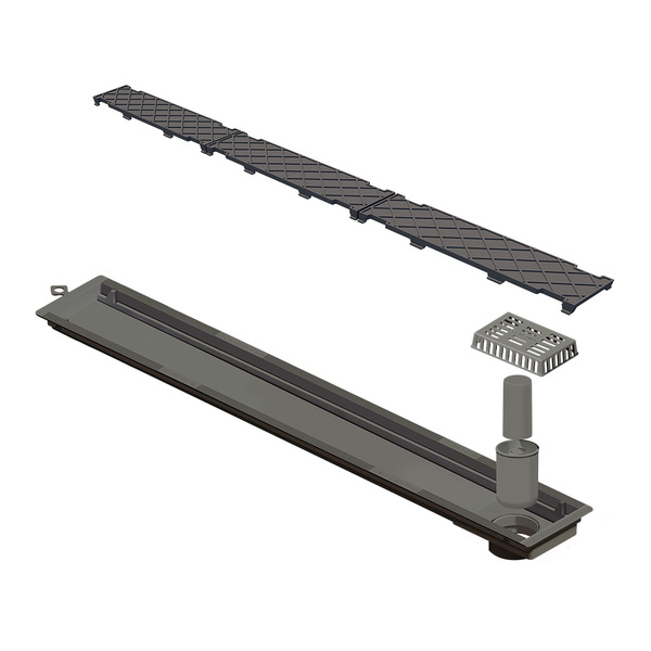 Ralo Linear Novii Sifonado 6087 75cm Saída Na Extremidade Com