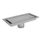 Ralo Linear Oculto 20cm Inox Invisivel Anti Odor Anti Inseto