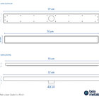 Ralo Linear Oculto 5x70 Cm (bege)