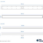 Ralo Linear Oculto 5x90 Cm (cinza)