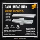 Ralo Linear Oculto Com Inox 10x90