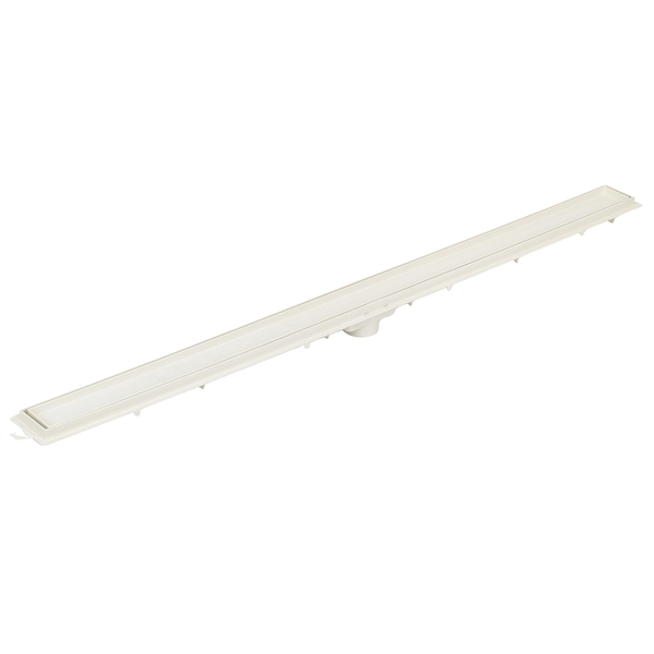 Ralo Linear Oculto de Banheiro 7,3x94,3cm PVC Branco Retangular Tigre