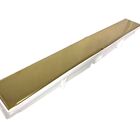 Ralo Linear Oculto Dourado 6x50cm Com Tampa Aço Inox Fineza