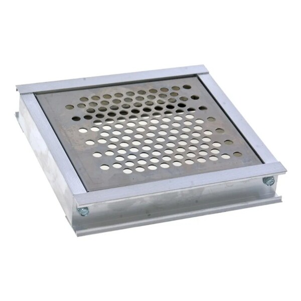 Ralo Linear Perfurado Inox Grelha 20x20cm Prata Anti-insetos