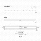 Ralo Linear Royal Com Tampa Oculta 90cm 5016