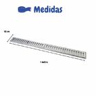 Ralo Linear Tipo Grelha Alumínio 10x1metro