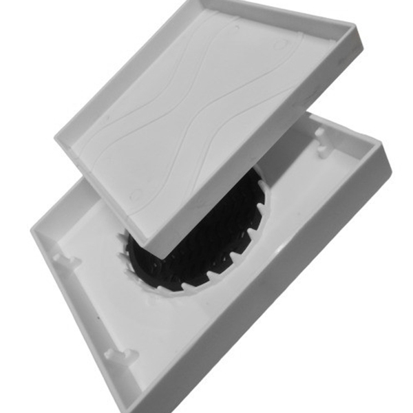 Ralo Oculto 15x15 Invisivel Para Piso Porcelanato Branco