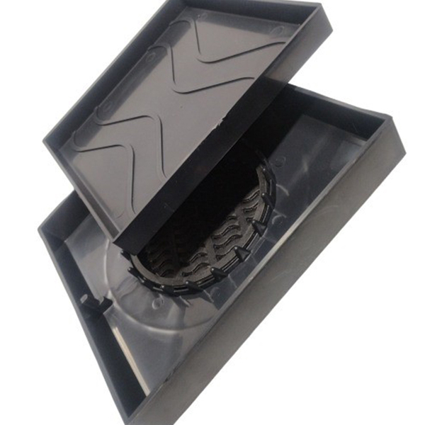 Ralo Oculto 15x15 Invisivel Para Piso Porcelanato Cinza