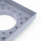 Ralo Oculto Amatacasa Cinza 15x15 Cm